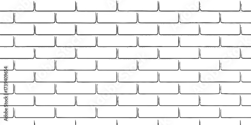 Old red brick wall texture pattern with weathered white cement building background