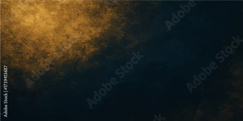 Black abstract smoke texture and dark blue space night backdrop