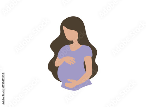 silhouette of pregnant woman