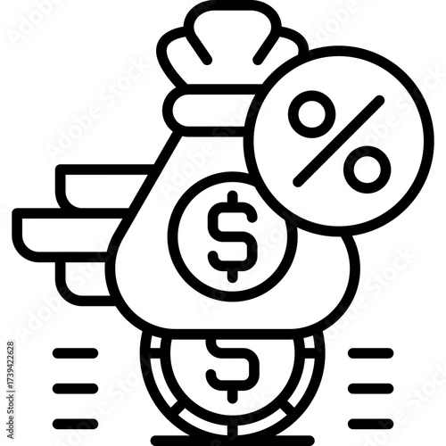 Debt Icon Vector Element