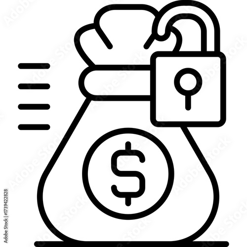 Money Bag Icon Vector Element