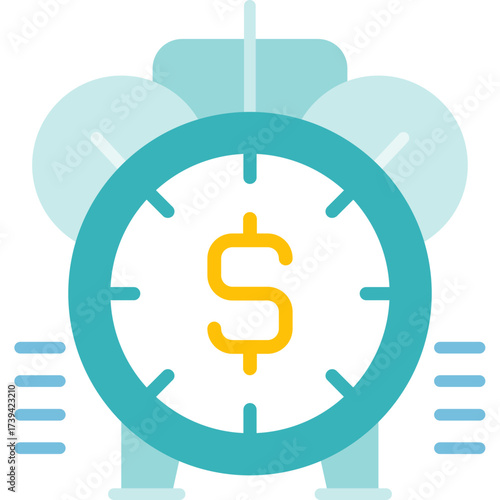 Alarm Clock Icon Vector Element