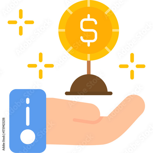 Growth Icon Vector Element