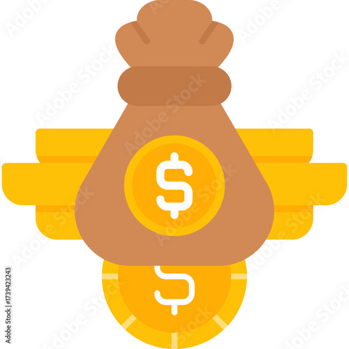 Money Bag Icon Vector Element