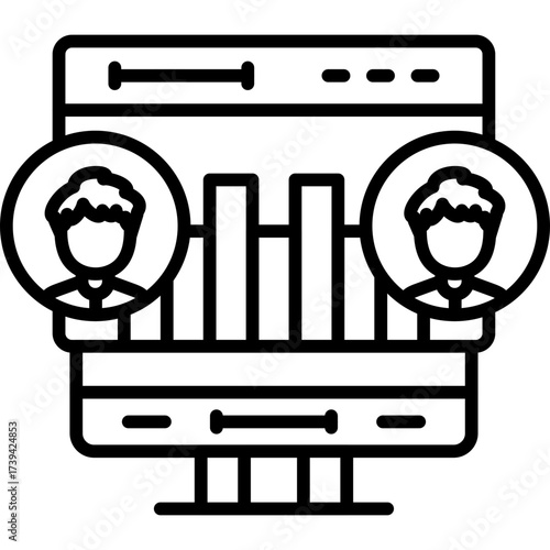 Analytics Icon Vector Element