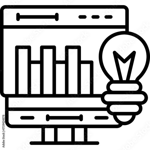 Analytics Icon Vector Element