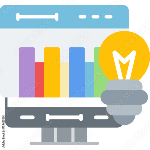 Analytics Icon Vector Element