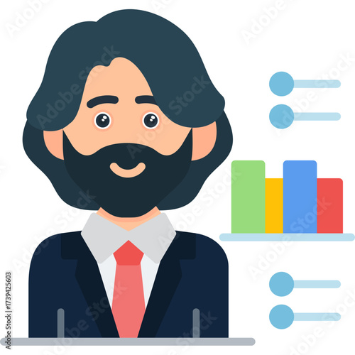 Analytics Icon Vector Element