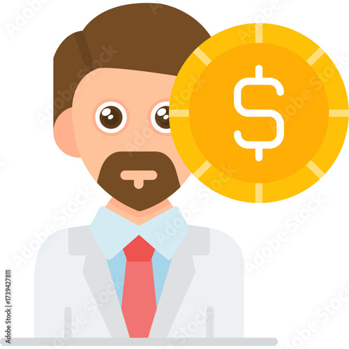 Businessman Icon Vector Element