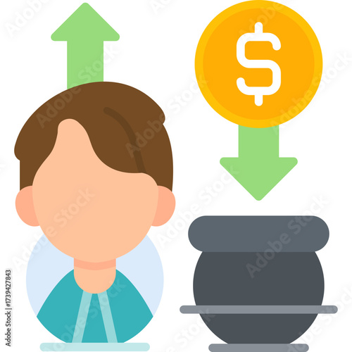 Dollar Icon Vector Element