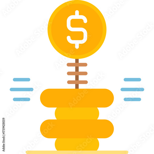 Growth Icon Vector Element