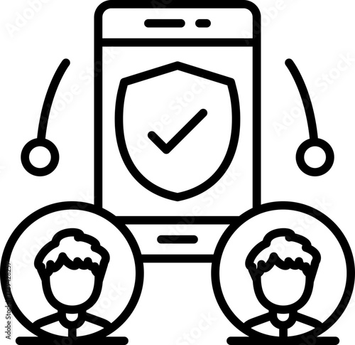 Mobile Phone Icon Vector Element