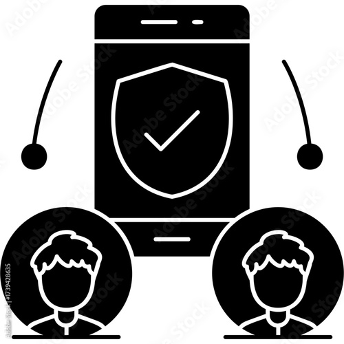Mobile Phone Icon Vector Element