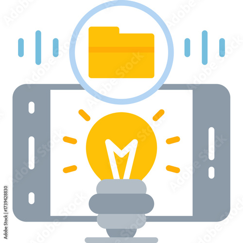 Mobile Phone Icon Vector Element