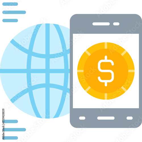 Mobile Phone Icon Vector Element