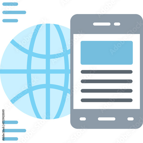 Mobile Phone Icon Vector Element
