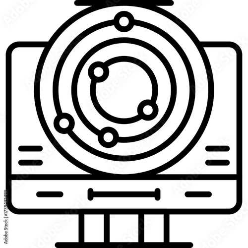 Solar System Icon Vector Element