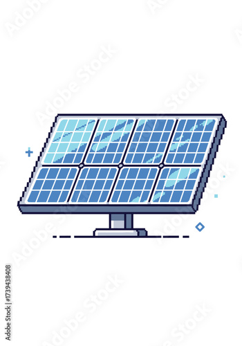 A modern solar panel collecting sunlight to generate clean energy for a sustainable future.