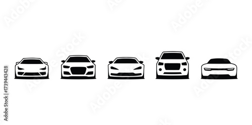 Sleek automotive designs showcasing modern car silhouettes for stylish transportation needs