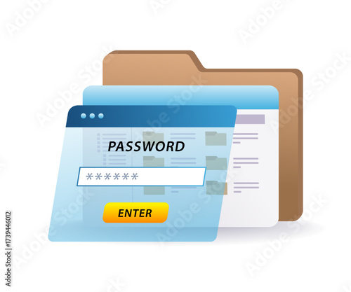 password login required to access sensitive digital data