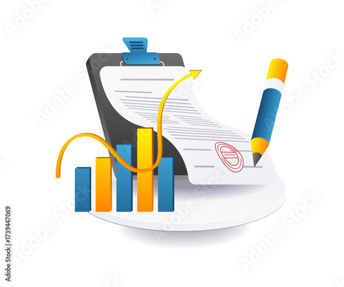 making a business agreement letter illustration