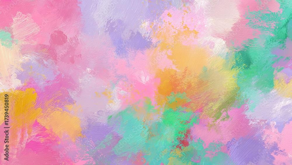 Fototapeta premium Abstract artwork with blended pastel colors, creating a soft and textured background effect