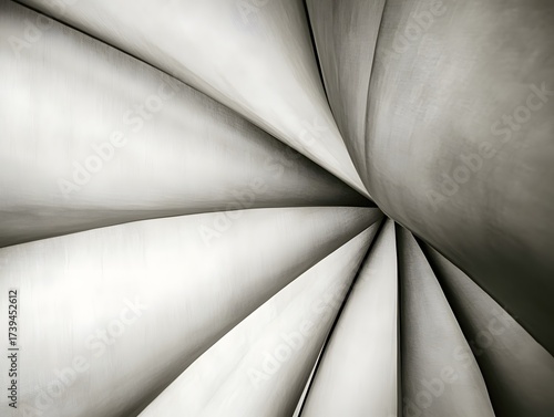 Abstract Monochrome Fabric Drape Swirls, Elegant Textile Texture Background