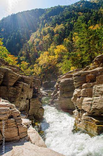 river in mountains