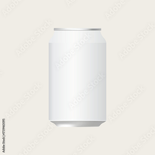 A blank soda can  for mockup and presentations 