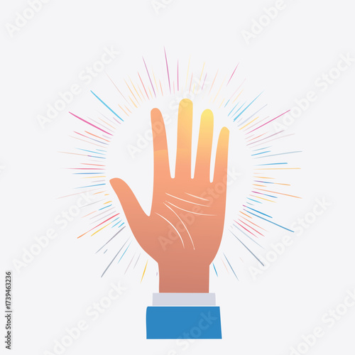 Hand of Positivity – AI Generated