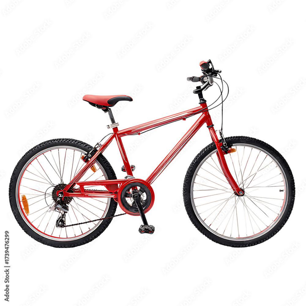 Fototapeta premium Riding bicycles brings freedom joy adventure. PNG