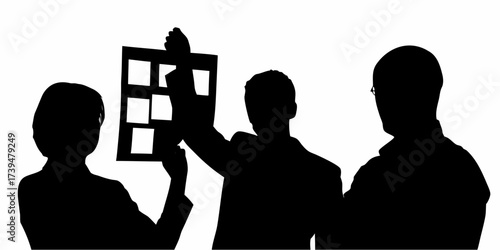 Dynamic team analyzing schedule calendar for project milestones, planning strategy, and driving business success with collaborative teamwork synergy