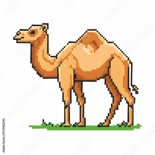 Pixel Art Desert Camel