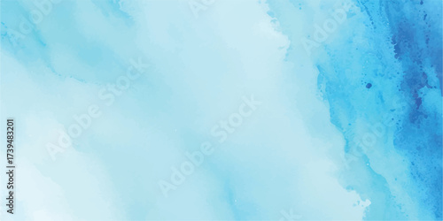 Light blue watercolor wash background for creative designs and templates design