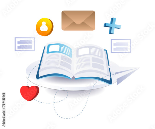 Photos Explore Knowledge and Ideas illustration