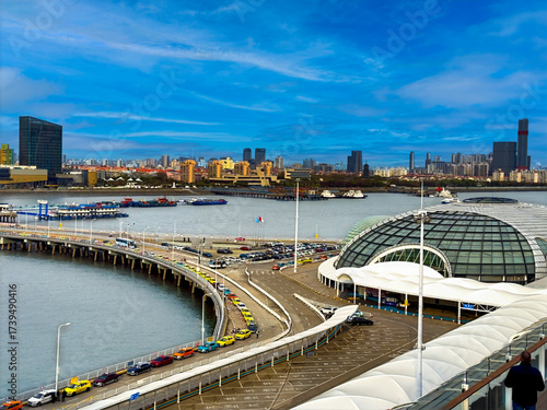 Photography Wusongkou International Cruise Terminal in Shanghai, China
