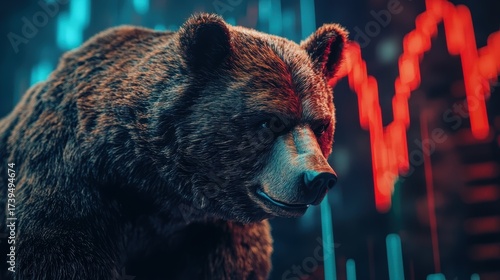 A bear trader is waiting for the start of the bear season on crypto and the stock markets. Sidewall belts market size. Trends and forecast.