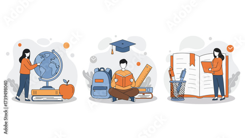Comprehensive Education And Learning Concepts Illustration