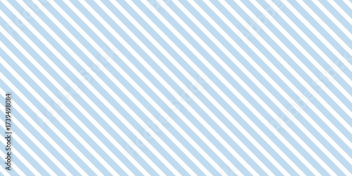 Obraz na płótnie Light blue and white diagonal stripe seamless pattern