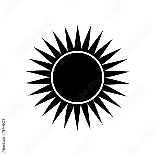 Silhouette drawing of a black ant insect on transparent background