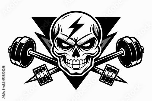 The skull and crossbones symbol is a pirate flag icon representing danger, death, and poison