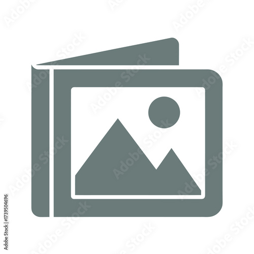 Photo Album Icon Vector Flat Design Picture Gallery Memory Book