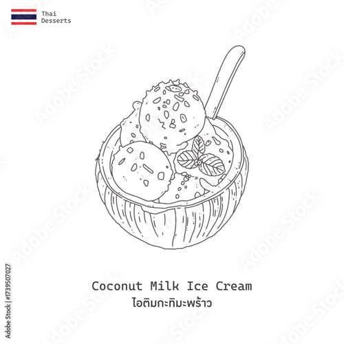 Coconut milk ice cream