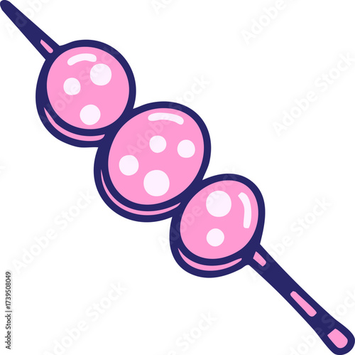 brazilian churrasco skewer of meat in bright neon color