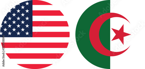 “America and Algeria Circular Flag Strong Title Adobe Stock”
And the transparent background 