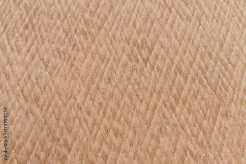 The sea and wind create soft textures in the sand on the beach, a backdrop for presentations.