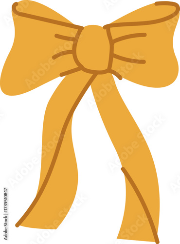 Hand-Drawn Ribbon Bow