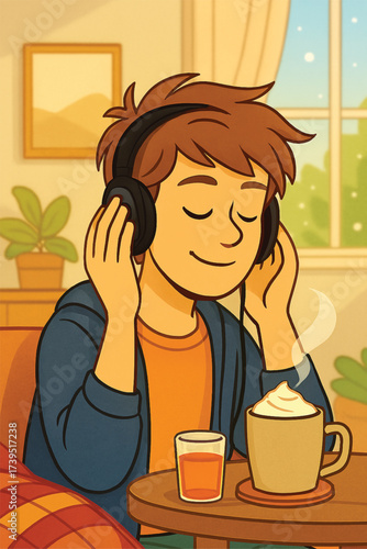 man with headphones 