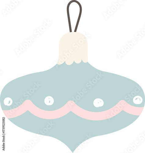 Vintage Christmas Toy Ornament Drawing