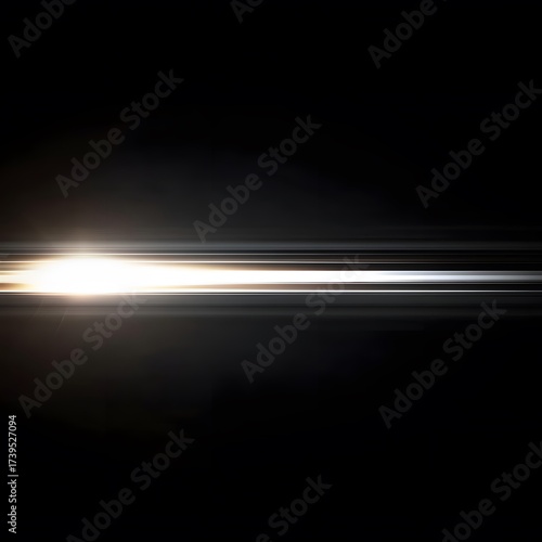 Abstract Light Streak Background Dark Horizon Bright Light Beam